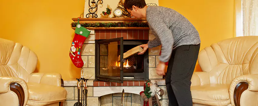 Rusted Metal Fireplace Restoration in Independence, Kentucky